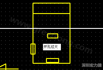 PCB設(shè)計(jì)時后焊元件焊盤開孔過大容易使焊錫流進(jìn)插座造成短路。