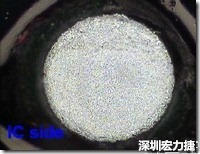 紅墨水染紅測試分析-IC面，允收