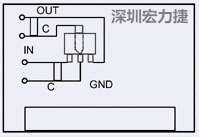 圖3：降壓電路的PCB設(shè)計(jì)示例。