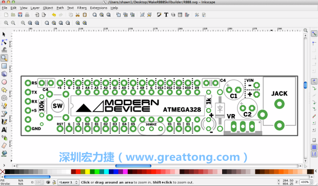 既然你有一個以電路板為背景的清晰影像了，使用向量工具將要絲印的圖像畫在上面吧，下面有一個例子。